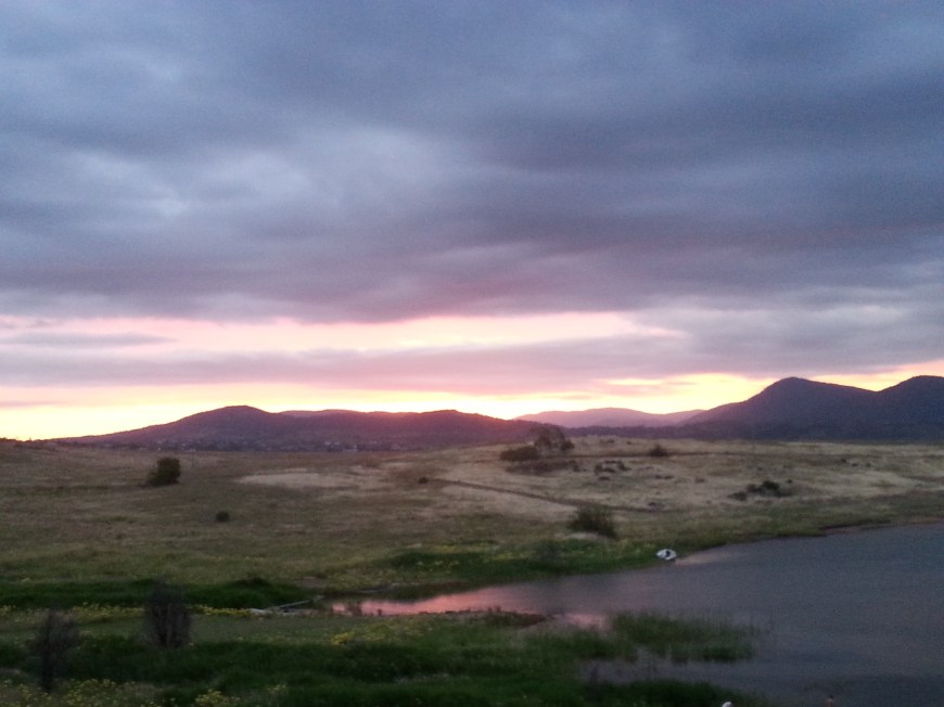 Sunset over Lake Jindabyne