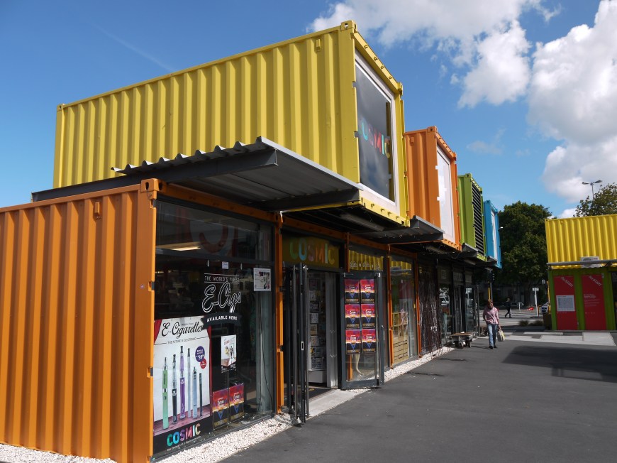 Shipping container shops, Christchurch